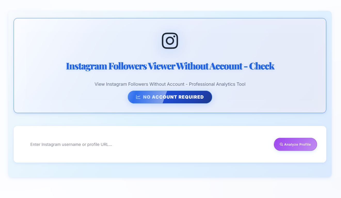 Instagram Followers Viewer Without Account Preview