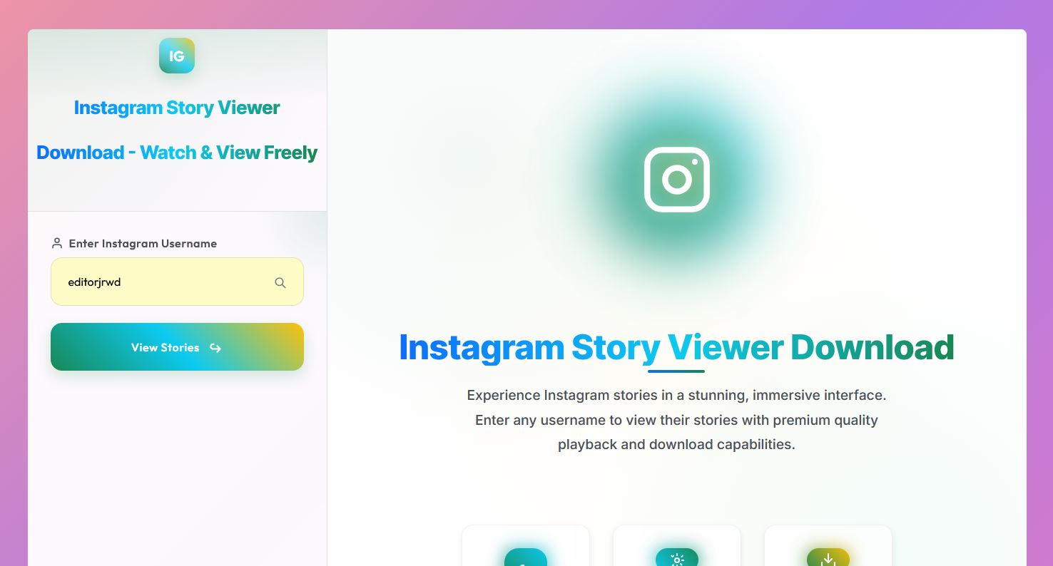 Instagram Story Viewer Preview